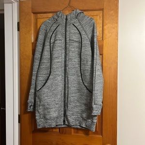 Lululemon long jacket heatherd gray size 10